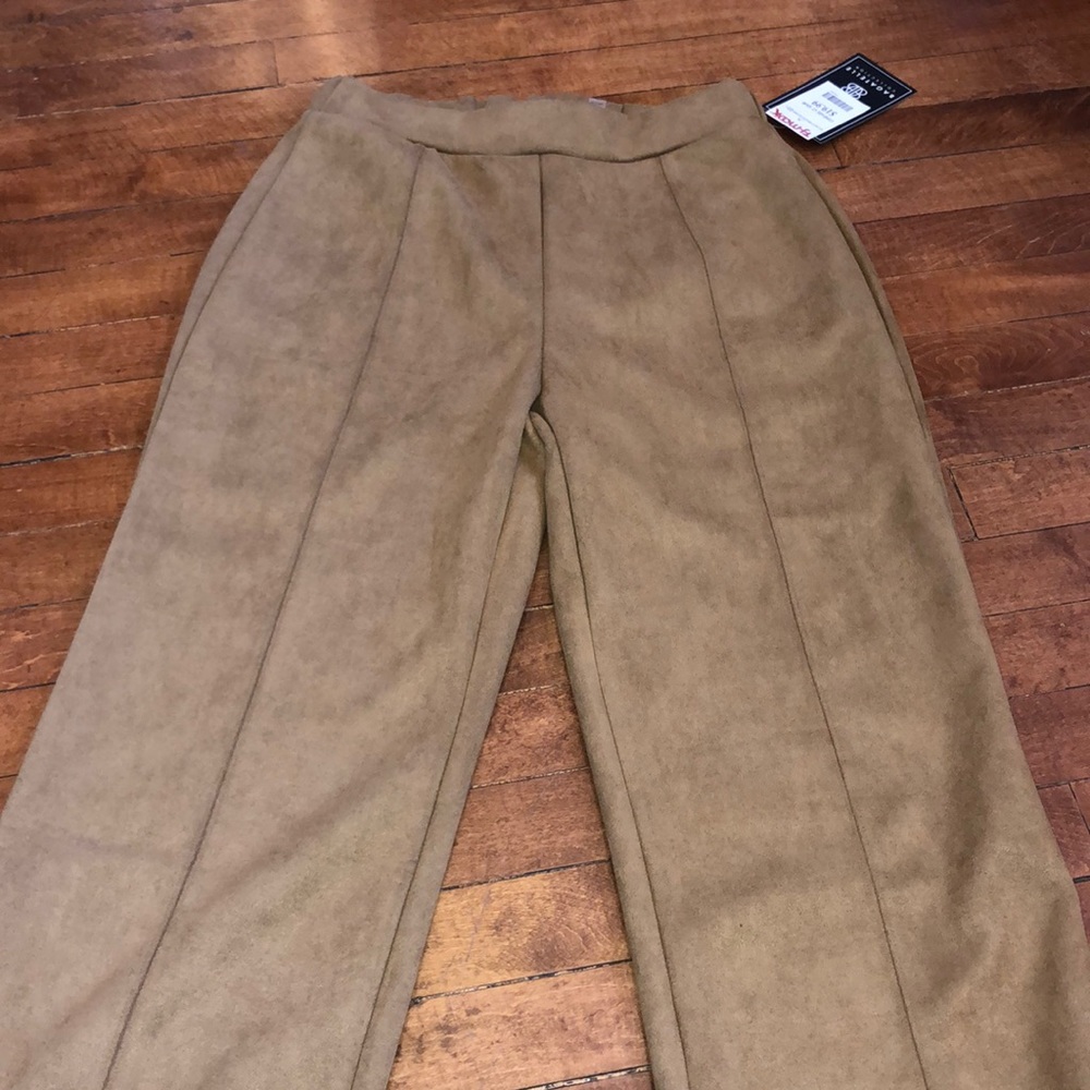 Suede trousers